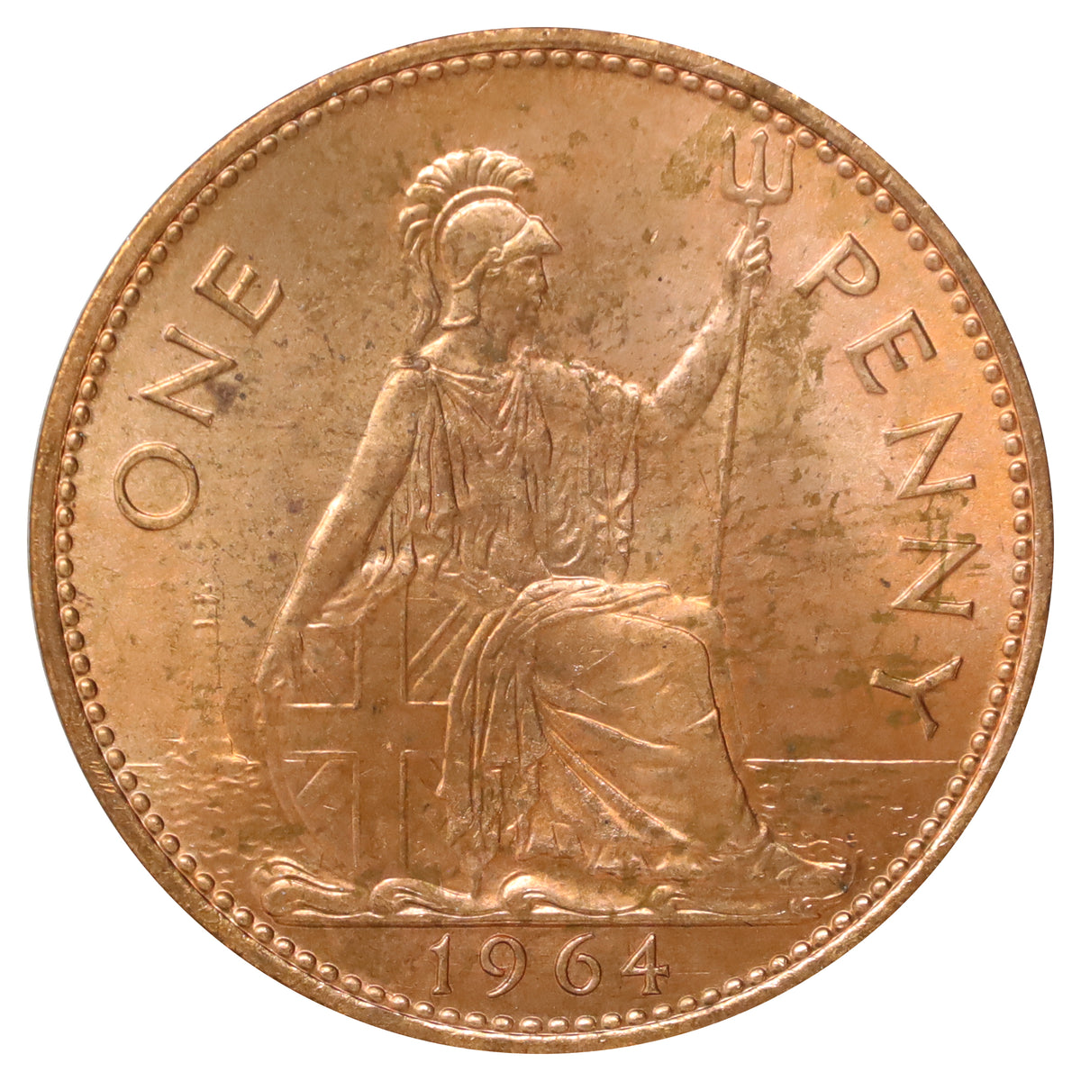 Great Britain 1964 Penny Uncirculated (MS60)