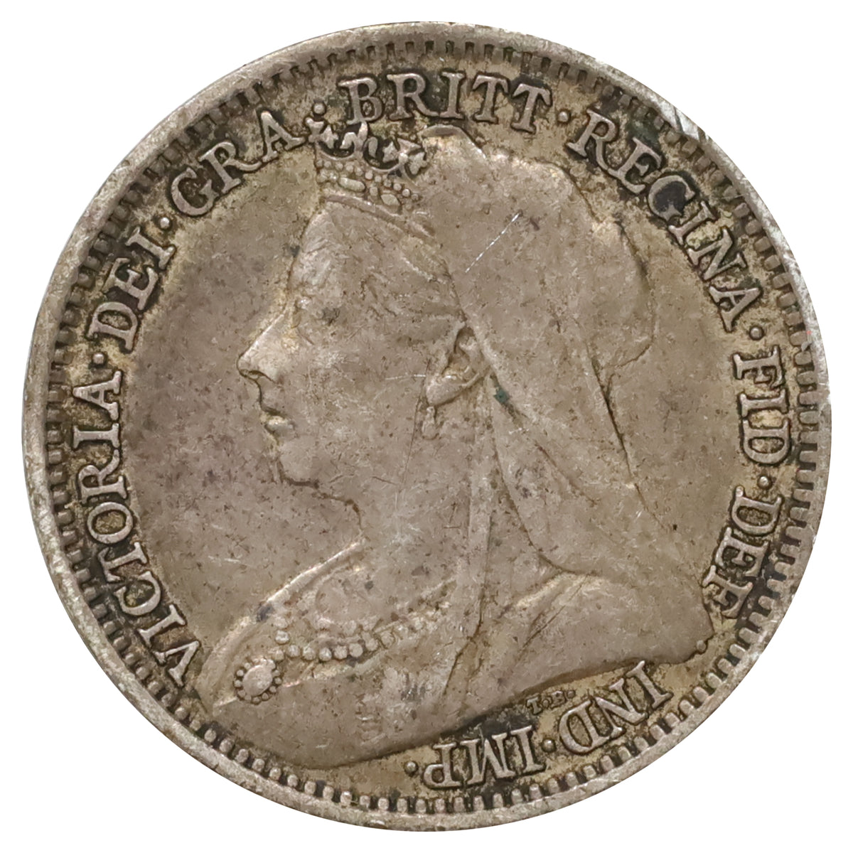 Great Britain 1901 3 Pence Extra Fine (EF40)