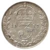 Great Britain 1917 3 Pence Extra Fine (EF40)