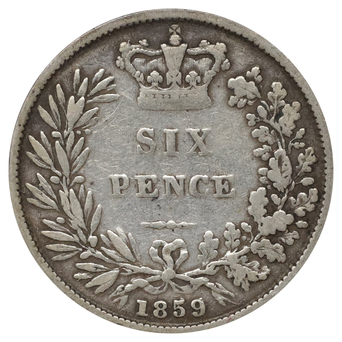 Great Britain 1859 6 Pence Very Good (VG8)