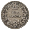 Great Britain 1875 Die #58 6 Pence Fine (F12)