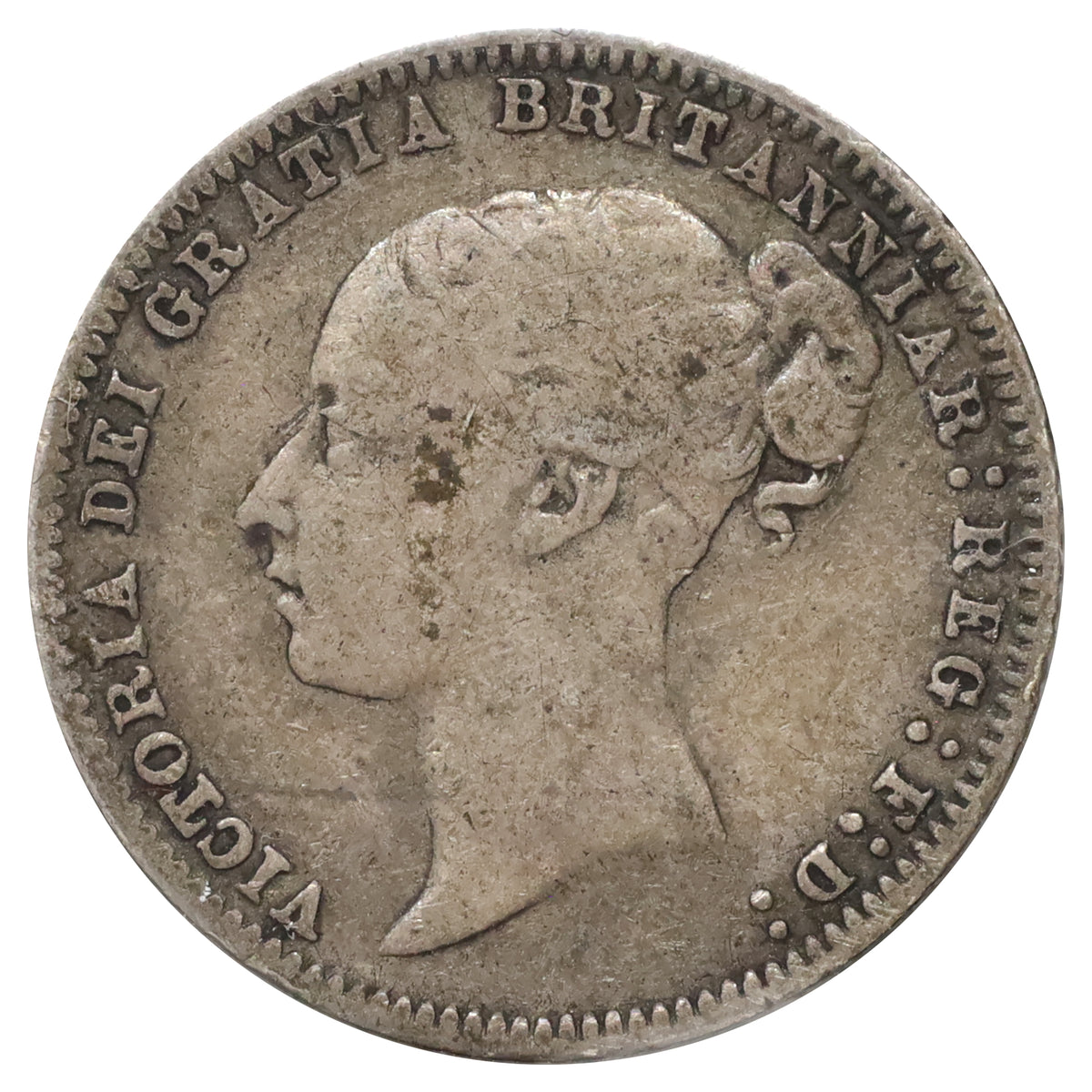 Great Britain 1875 Die #58 6 Pence Fine (F12)