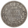 Great Britain 1876 Die #1 6 Pence Very Good (VG8)