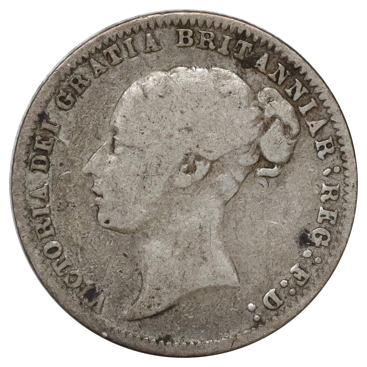 Great Britain 1878 Die #58 6 Pence Very Good (VG8)