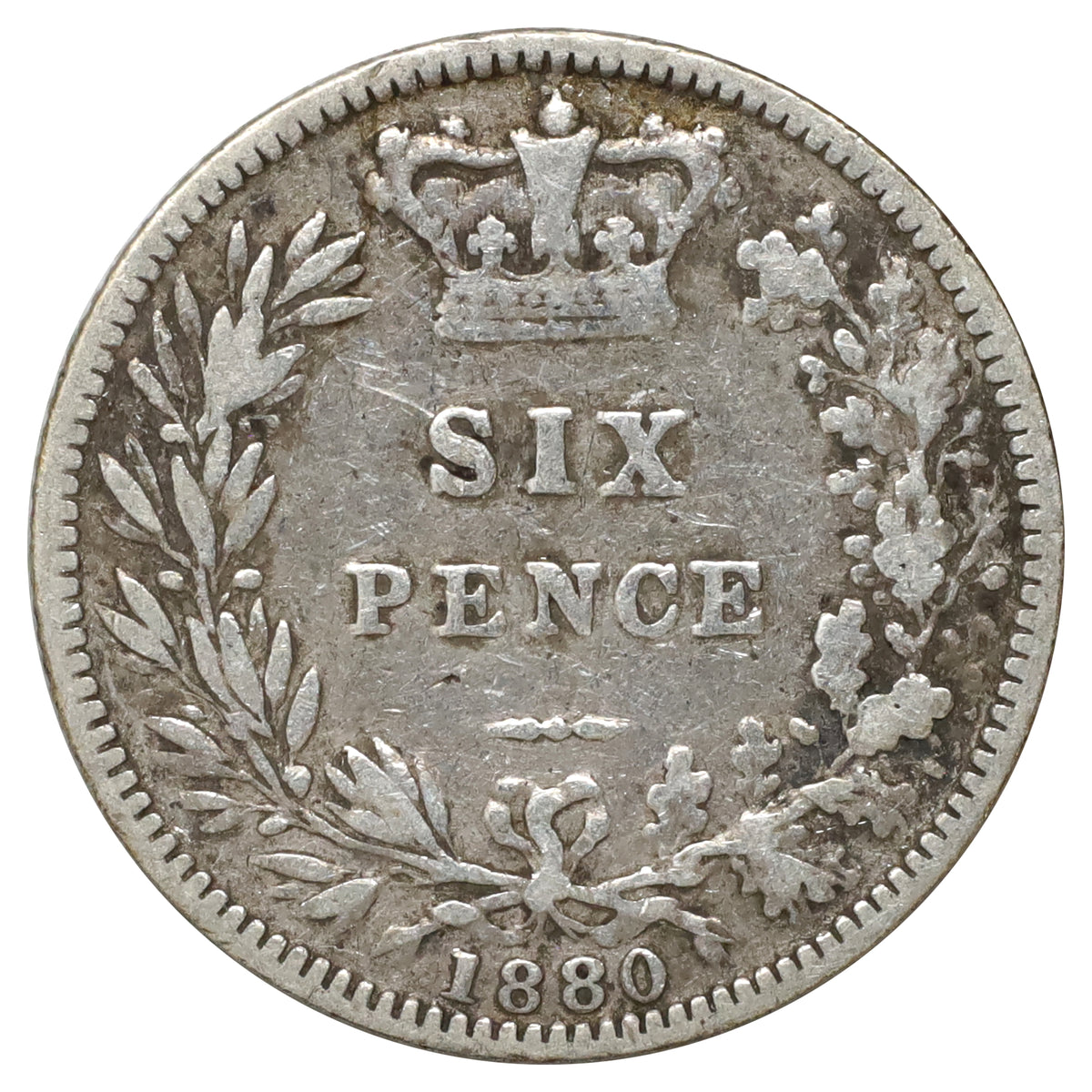 Great Britain 1880 6 Pence Very Good (VG8)