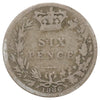 Great Britain 1886 6 Pence About Good (AG3)