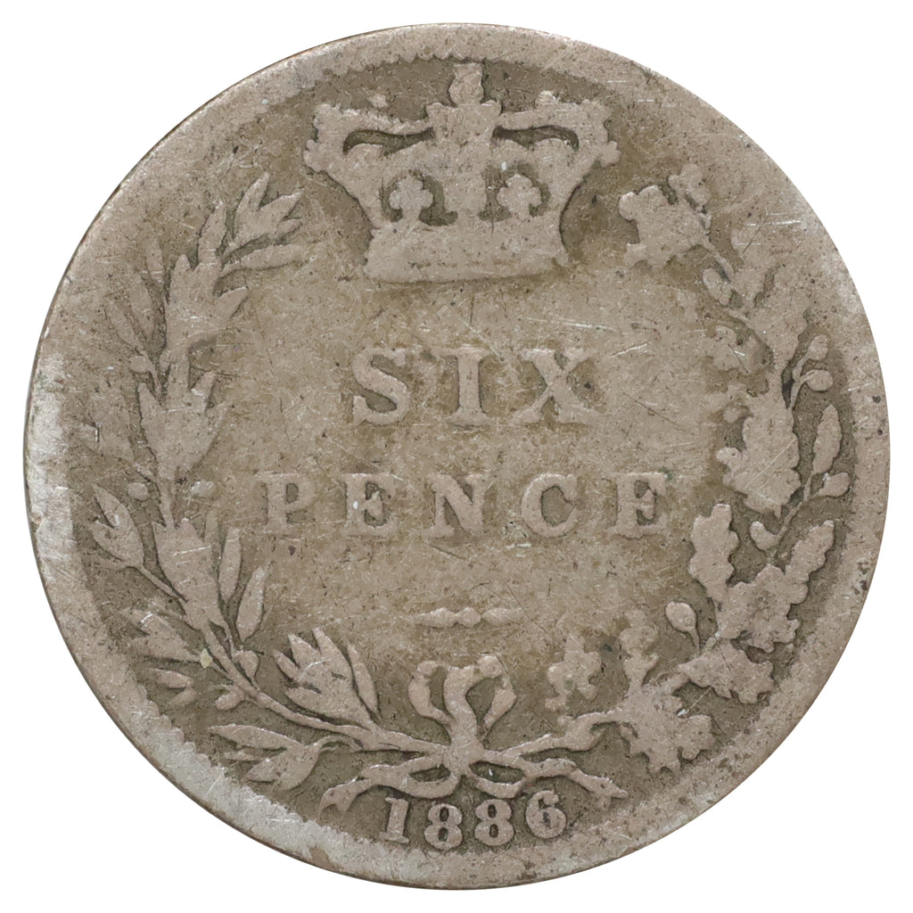 Great Britain 1886 6 Pence About Good (AG3)