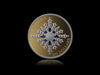 2024 Canada $20 Sapphire Jubilee Snowflake Brooch 2 oz. Fine Gold Coin