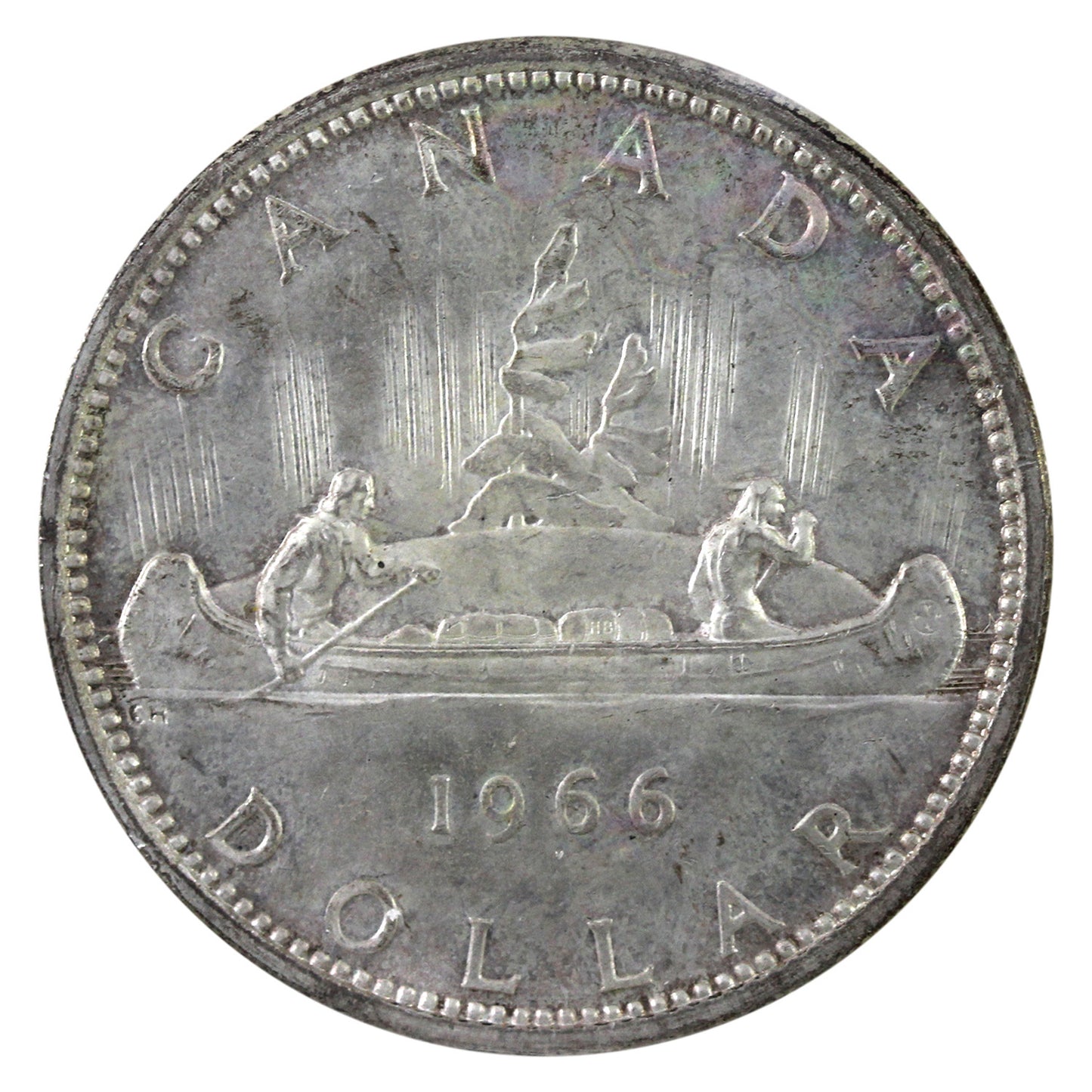 1966 Large Beads Canada Dollar ICCS Certified MS65