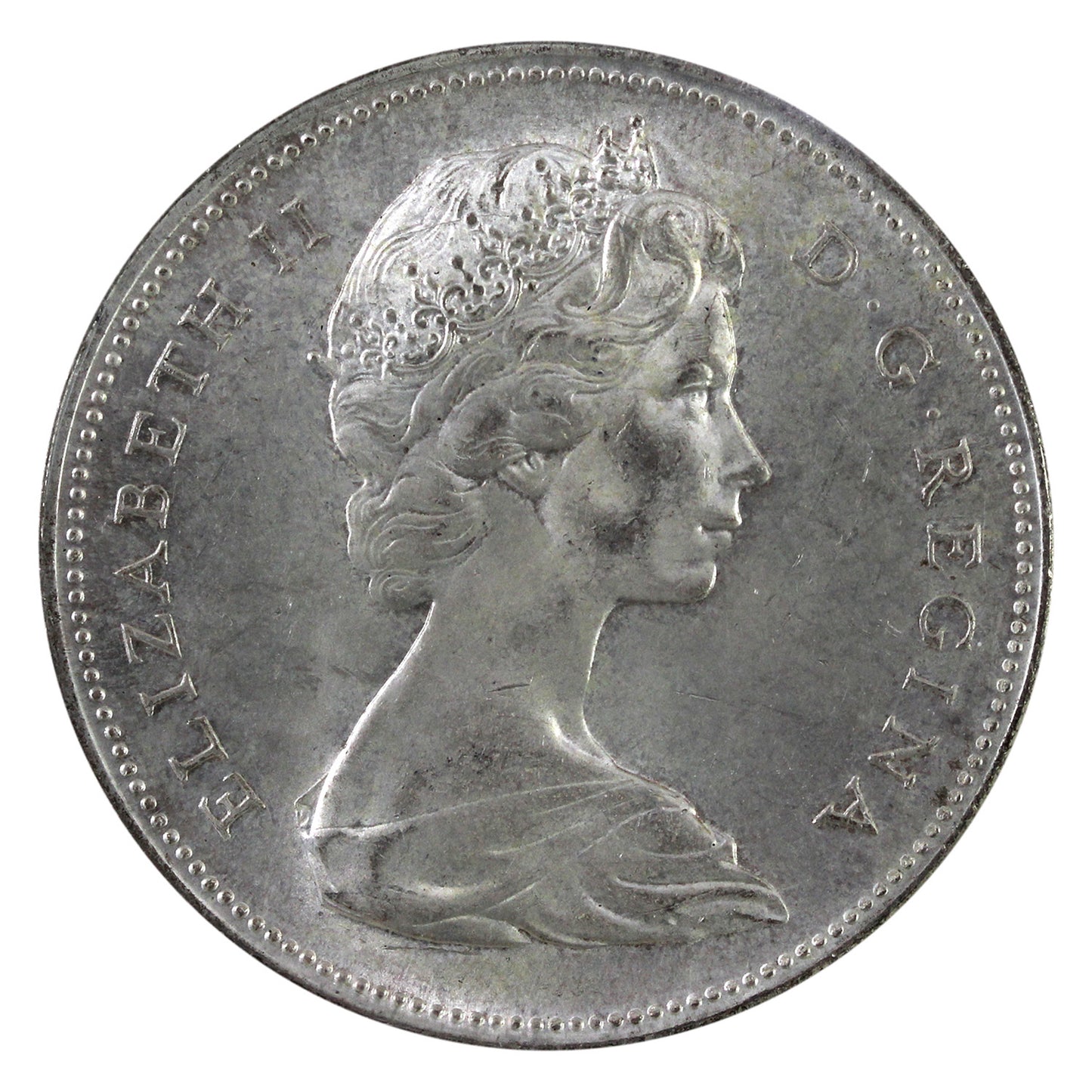 1966 Large Beads Canada Dollar ICCS Certified MS65
