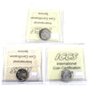 Lot of 3x Canada 10-cents ICCS Certified PL-66 - 1955, 1956 Cameo & 1957 (3pcs)