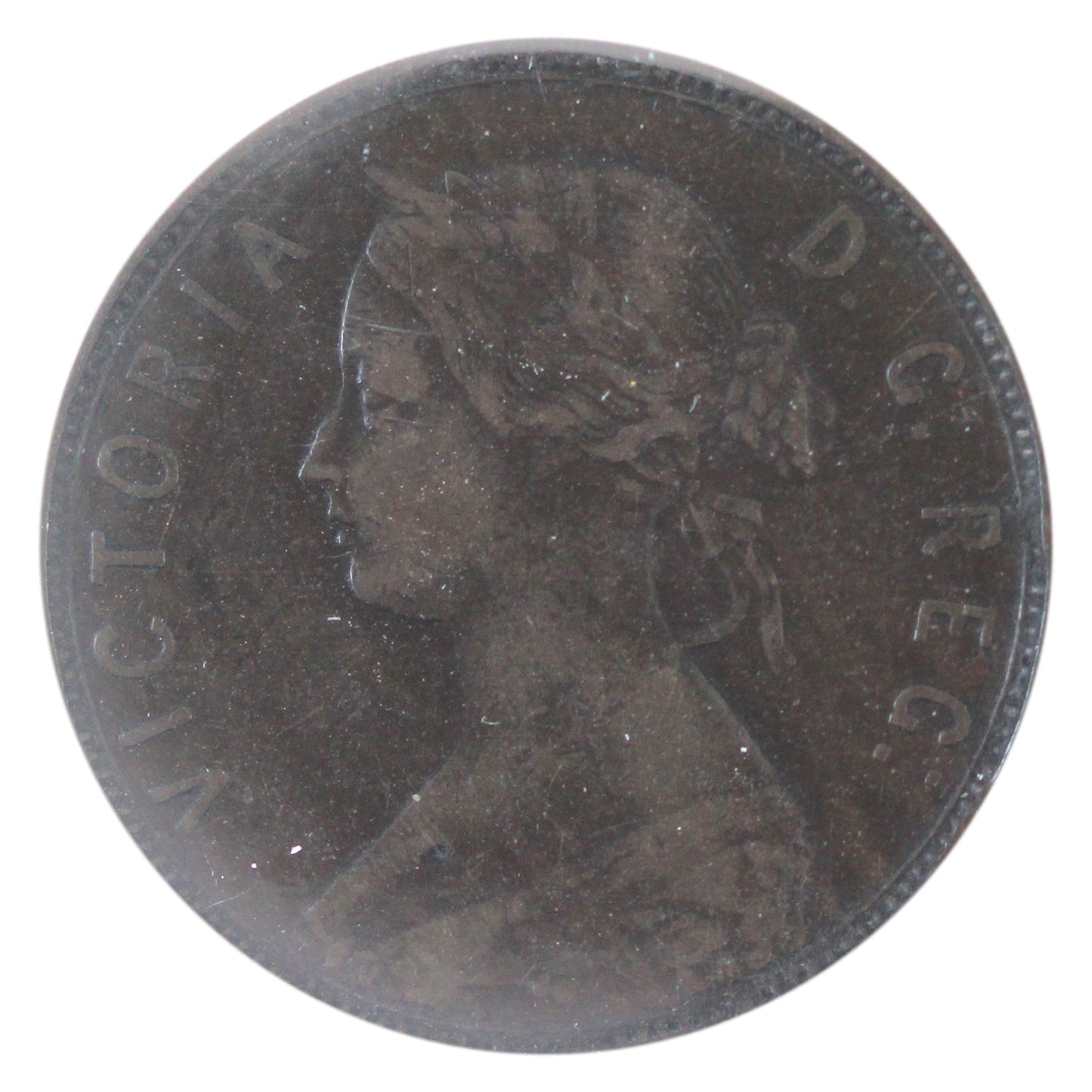 1880 Oval 0 Newfoundland 1-cent ICCS Certified VF-20