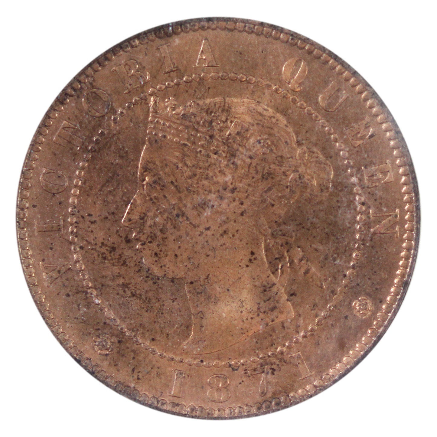 1871 Coinage Prince Edward Island 1-cent ICCS Certified MS65 Red