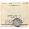 1914 Canada 5-cents ICCS Certified MS64