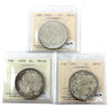 Lot of 3x Canada Dollars ICCS Certified MS-64 - 1958, 1959 & 1961 (3pcs)