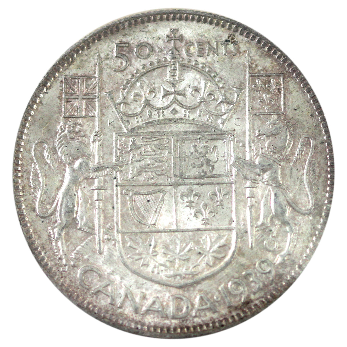 1939 Canada 50-cents ICCS Certified MS63