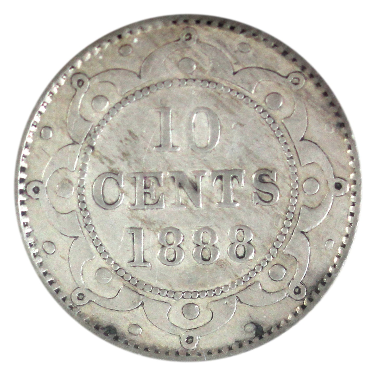1888 Newfoundland 10-cents ICCS Certified VF-30