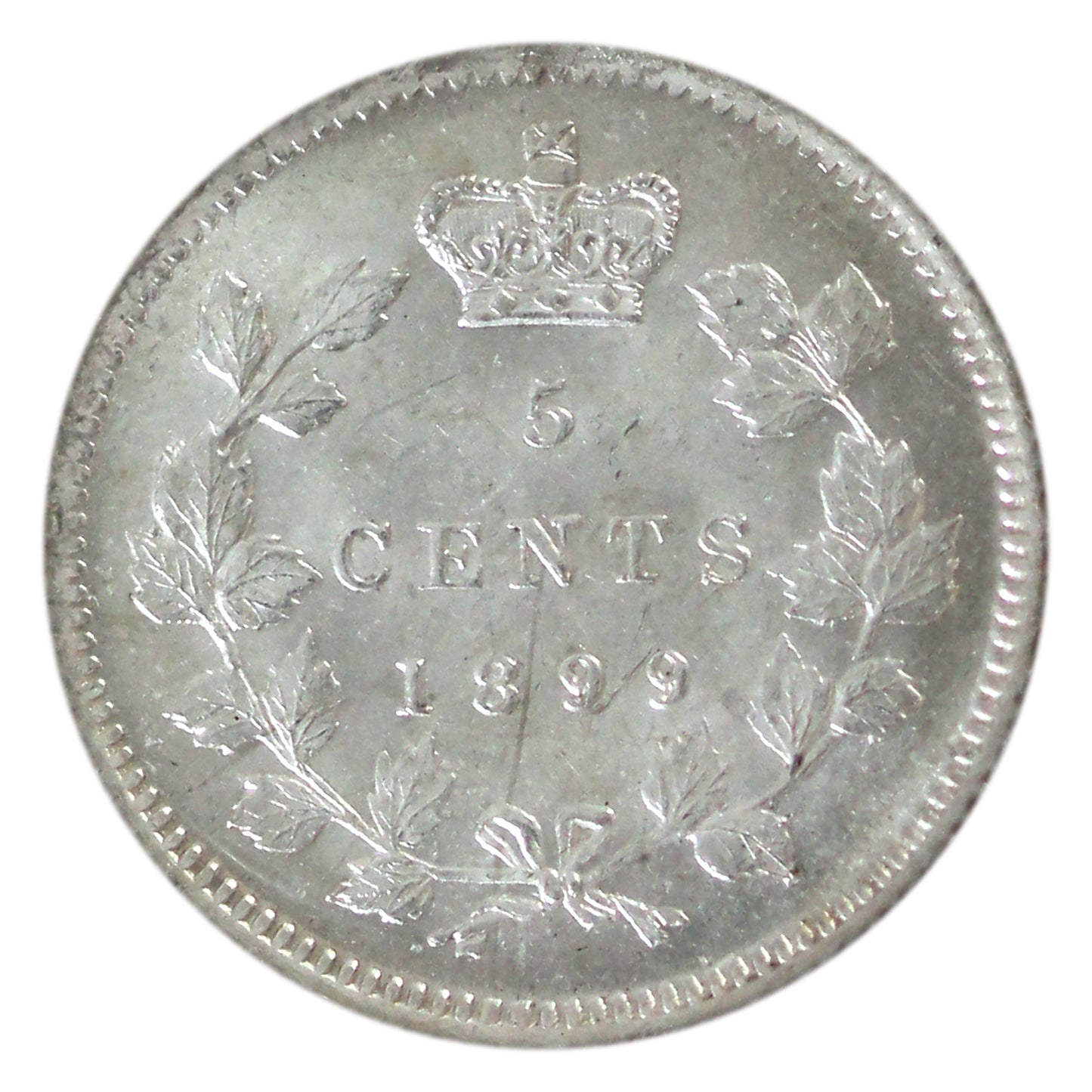 1899 Canada 5-cents ICCS Certified MS63