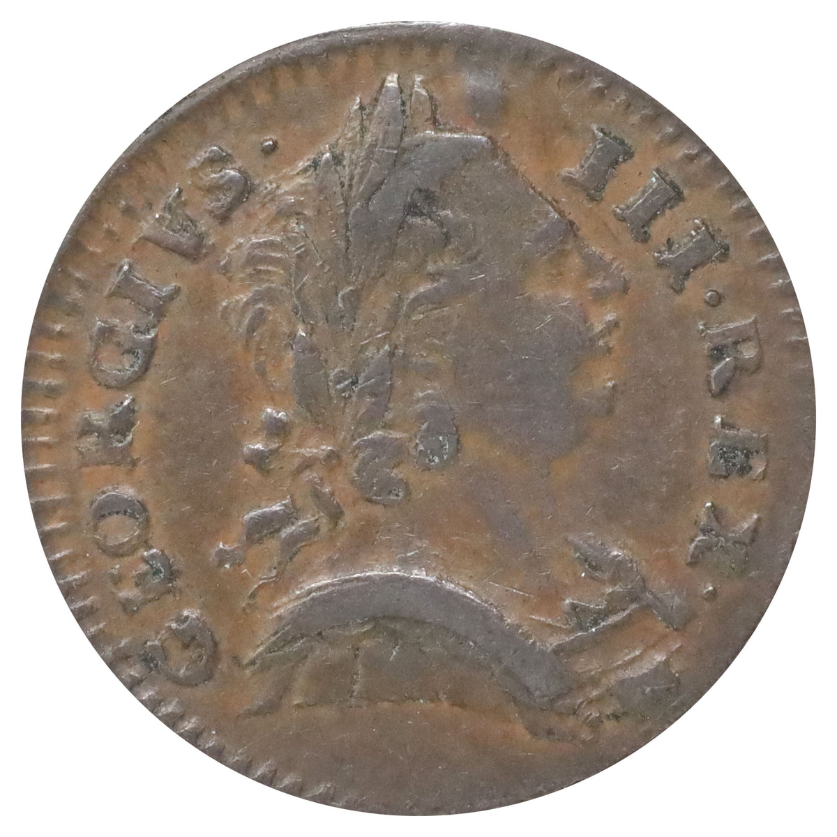 Great Britain 1773 George III Halfpenny Very Fine (VF20) DOD