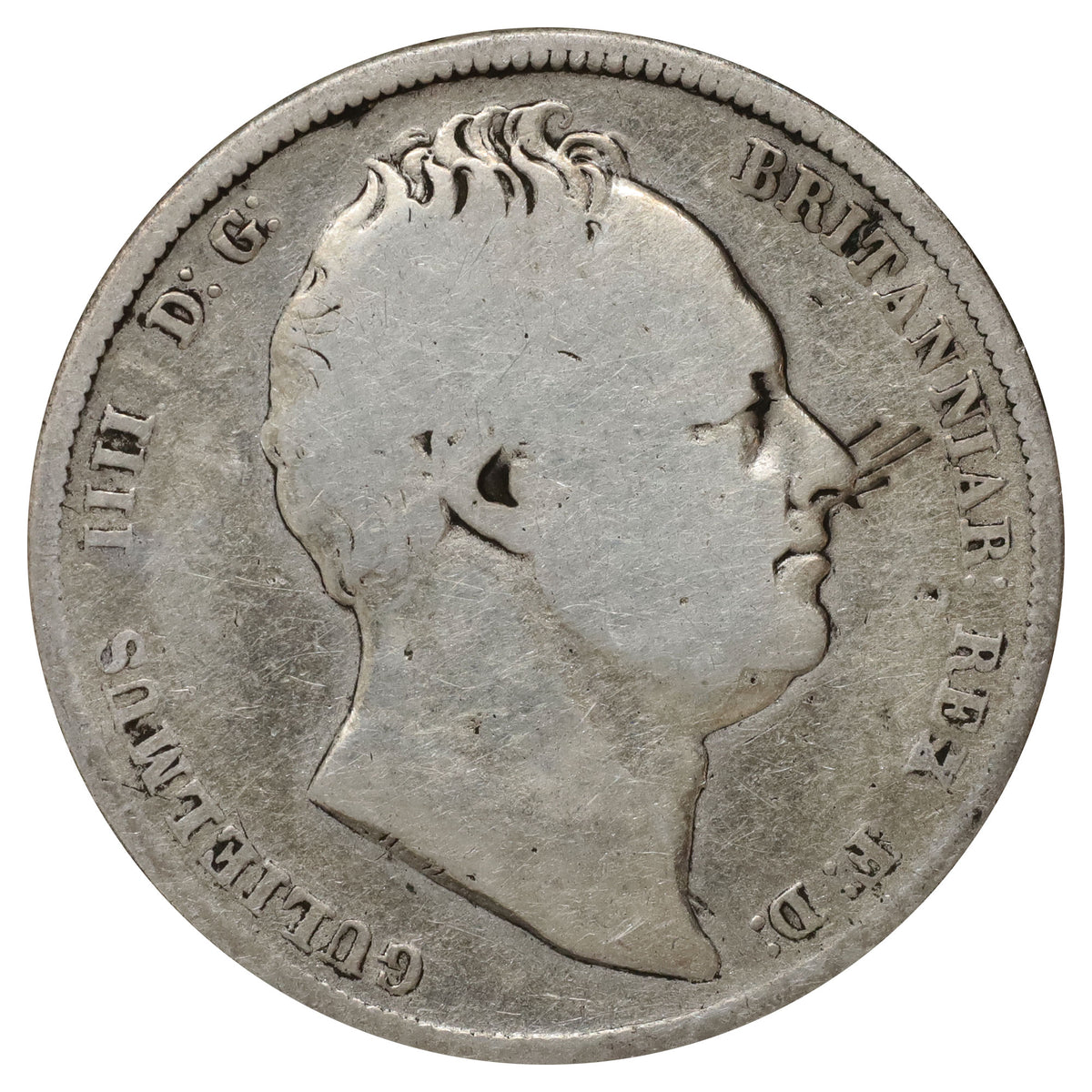 Great Britain 1834 George IV Half Crown (Cleaned)