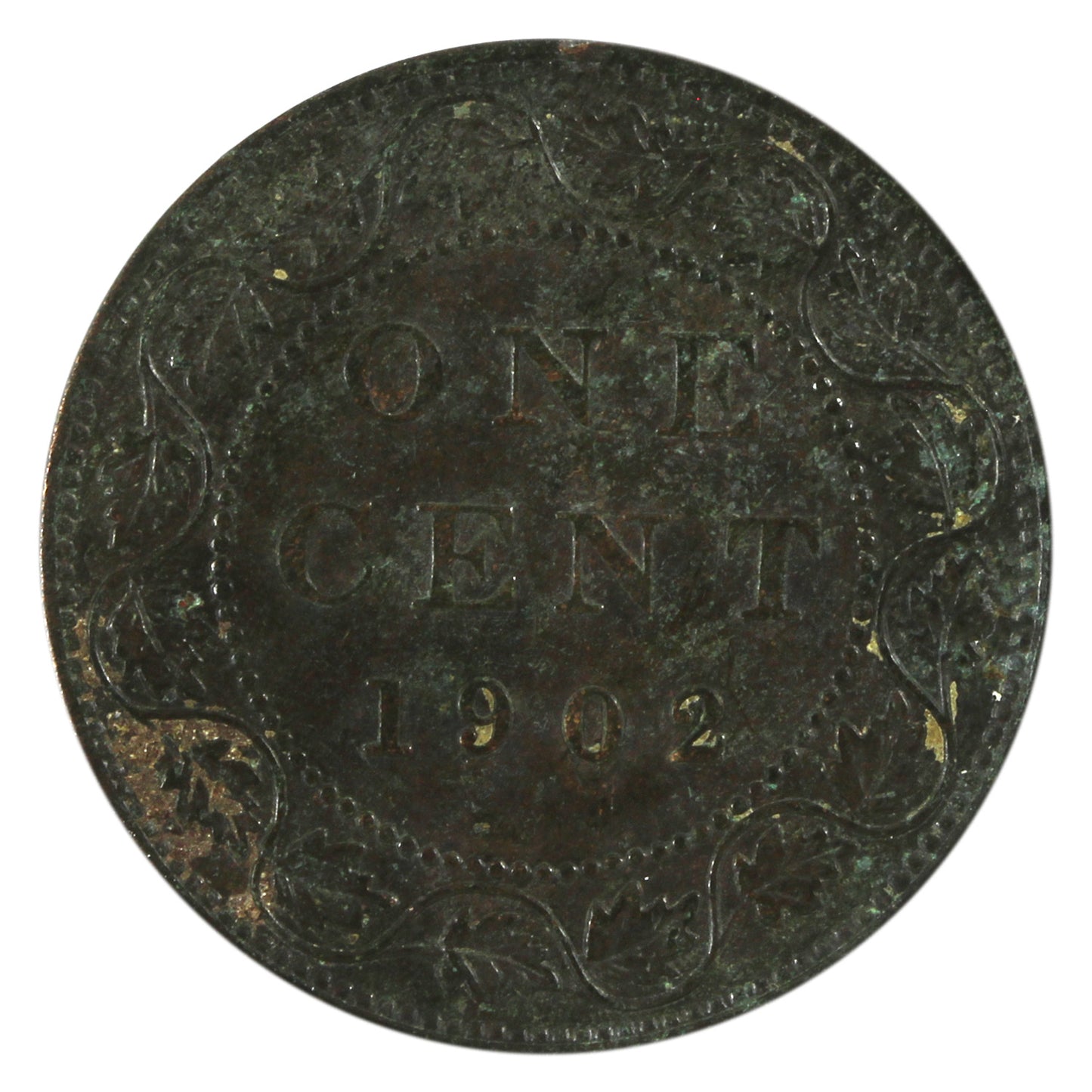 1902 Canada 1-cent Extra Fine (EF40) Scratched, marks, or impaired