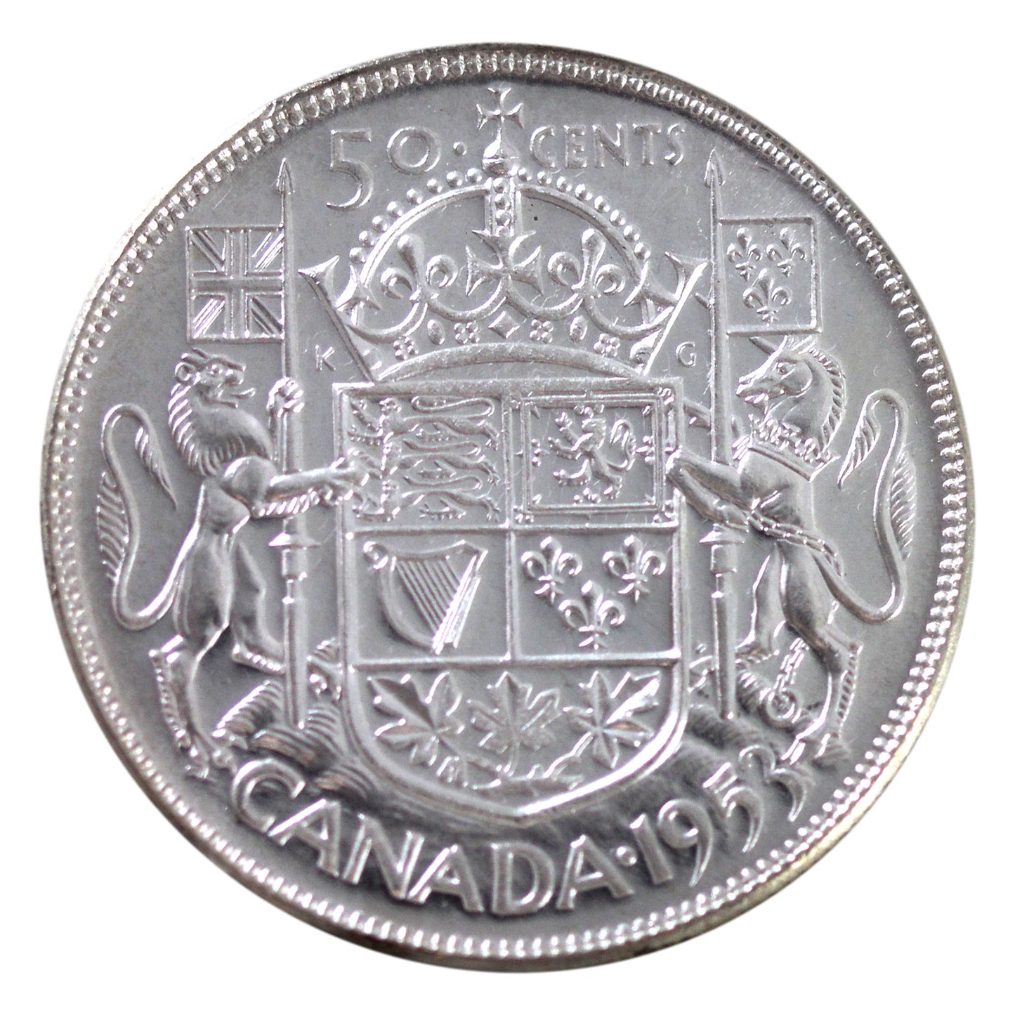 1953 Large Date, NSF Canada 50-cents ICCS Certified MS65 *Rare*