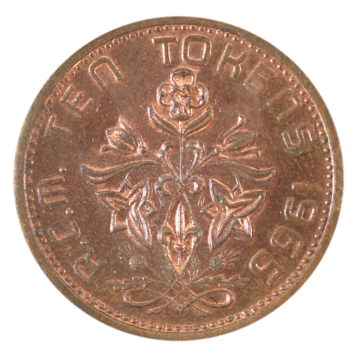 TT-10.1 1965 Ten Tokens Test Token CCCS Certified MS64