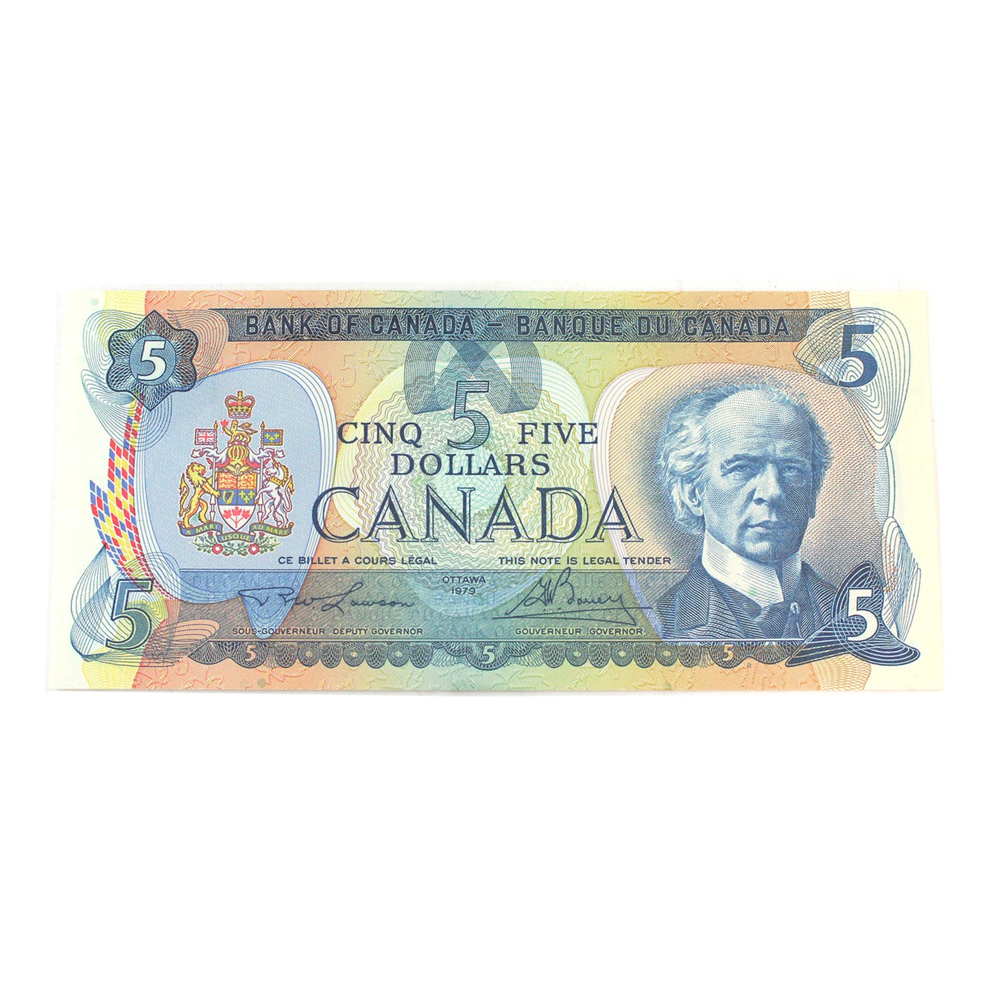 BC-53a 1979 Canada $5 Lawson-Bouey, Low Serial # 30000000726 Legacy Certified GUNC-66 PPQ
