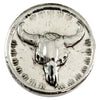 RSSC 1oz Bull Skull .999 Fine Silver (No Tax) Light Toning