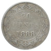 1888 Newfoundland 20-cents Very Good (VG8) Scratched, marks, or impaired