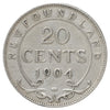 1904 Newfoundland 20-cents F-VF (F15) Scratched, marks, or impaired