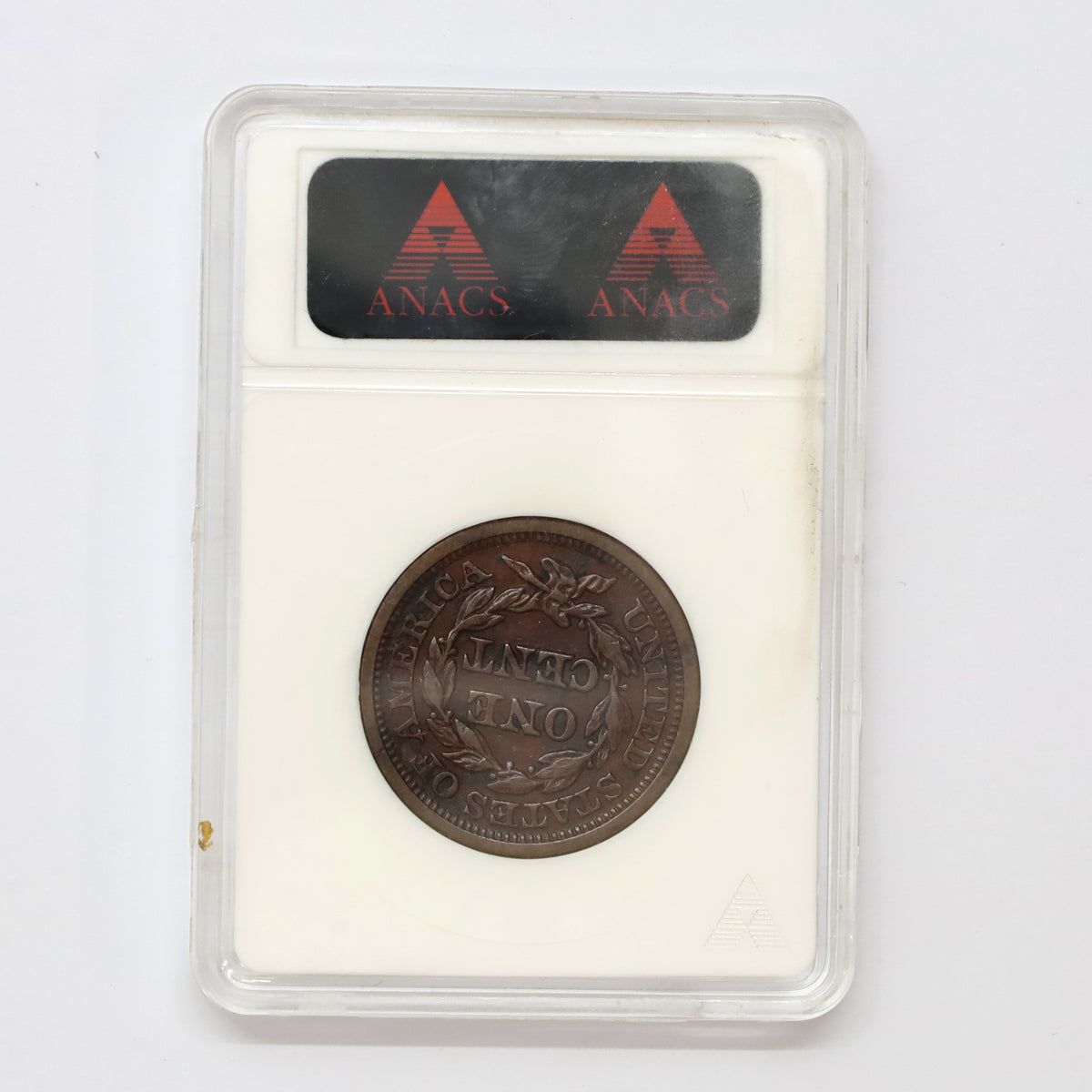 1845 USA Cent ANACS Certified AU53