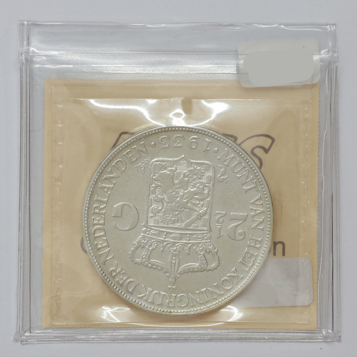 Netherlands 1933 Wilhelmina 2 1/2 Gulden ICCS Certified EF45 (DOD)