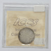 1880H Narrow 0 Canada 25-cents ICCS Certified F15 (marks)