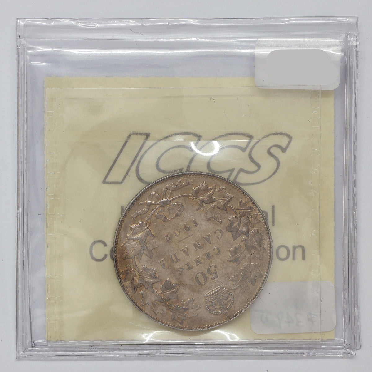 1902 Canada 50-cents ICCS Certified EF40 (lightly toned)