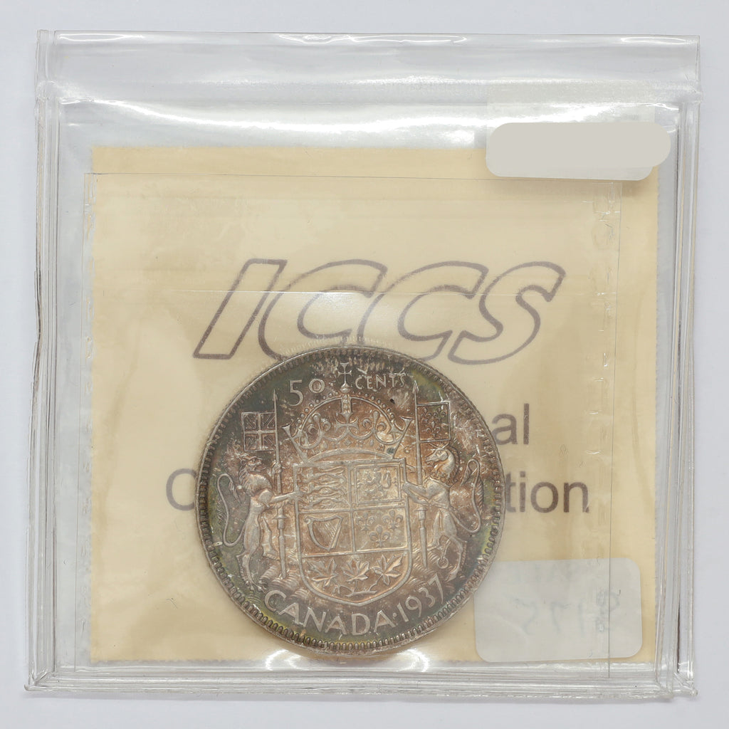 1937 Canada 50-cents ICCS Certified MS64 (toned)