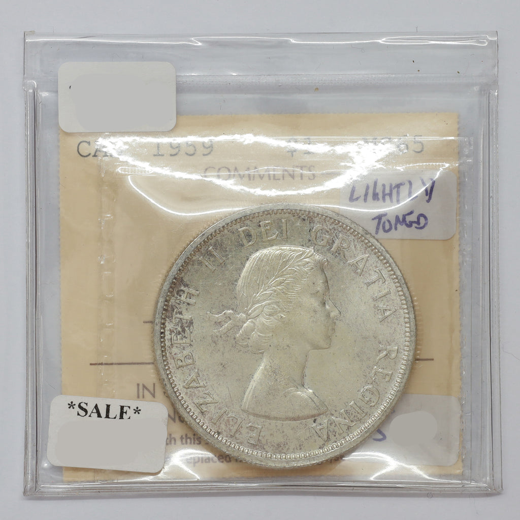 1959 Canada Dollar ICCS Certified MS65 (lightly toned)
