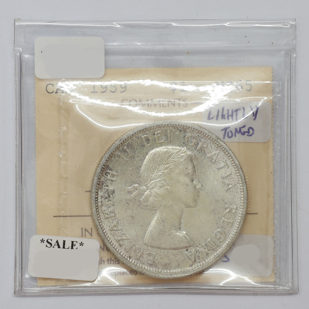 1959 Canada Dollar ICCS Certified MS65 (lightly toned)