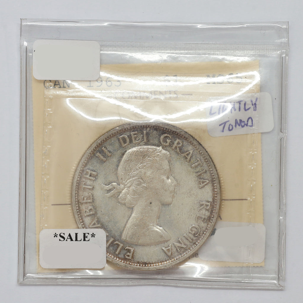 1963 Canada Dollar ICCS Certified MS65 (lightly toned)