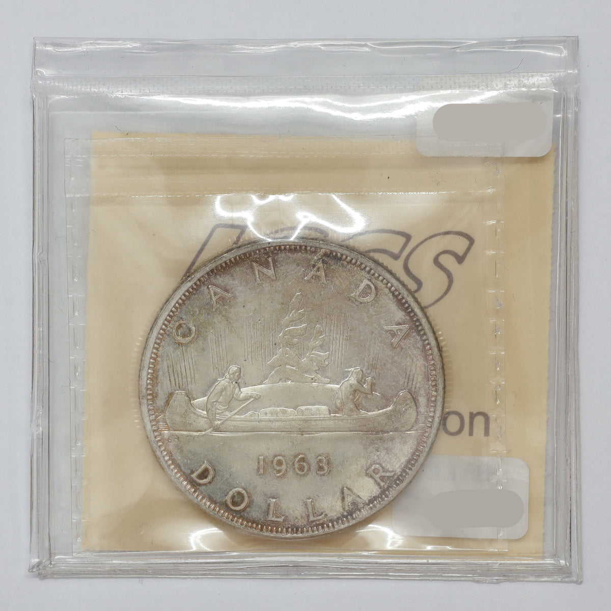 1963 Canada Dollar ICCS Certified MS65 (lightly toned)