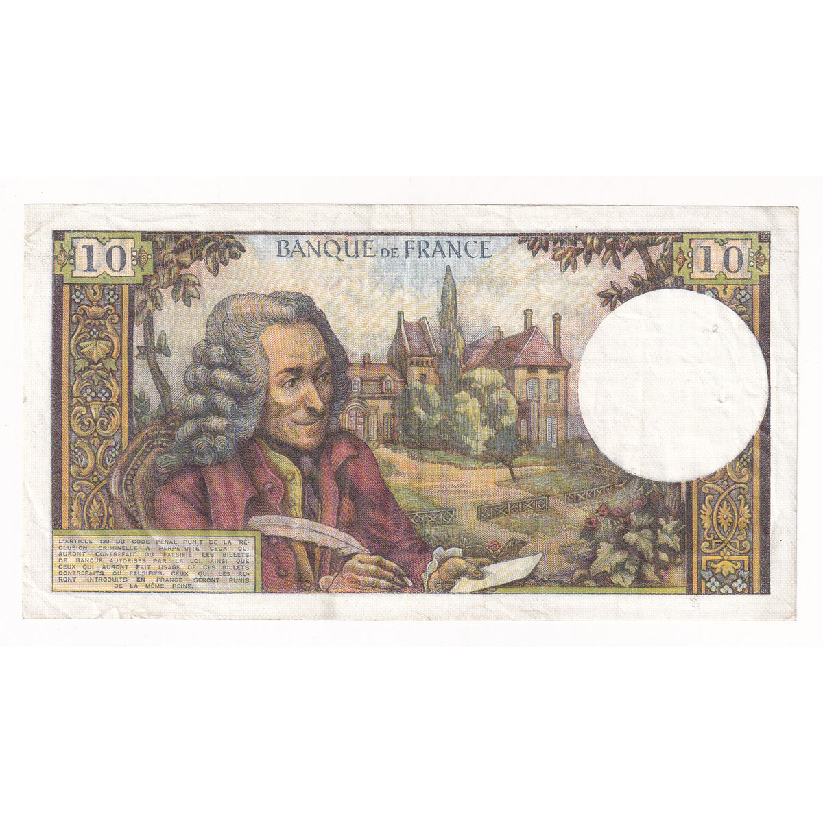 France 1971 10 Franc Note, Pick #147 (DOP)