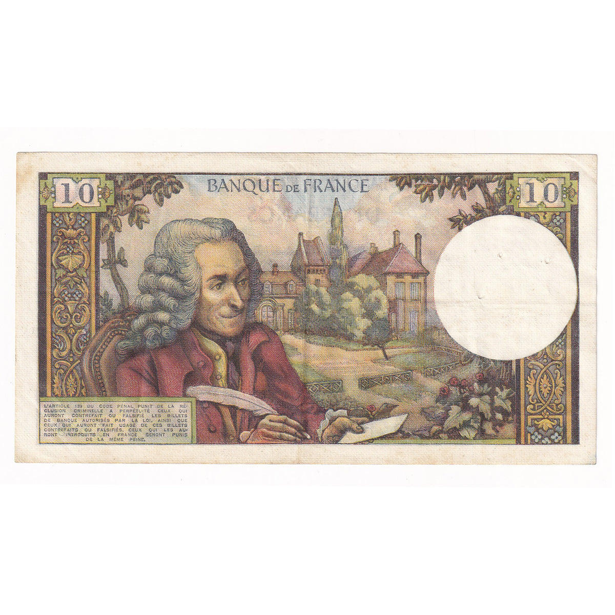 France 1971 10 Franc Note, Pick #147 (DOP)