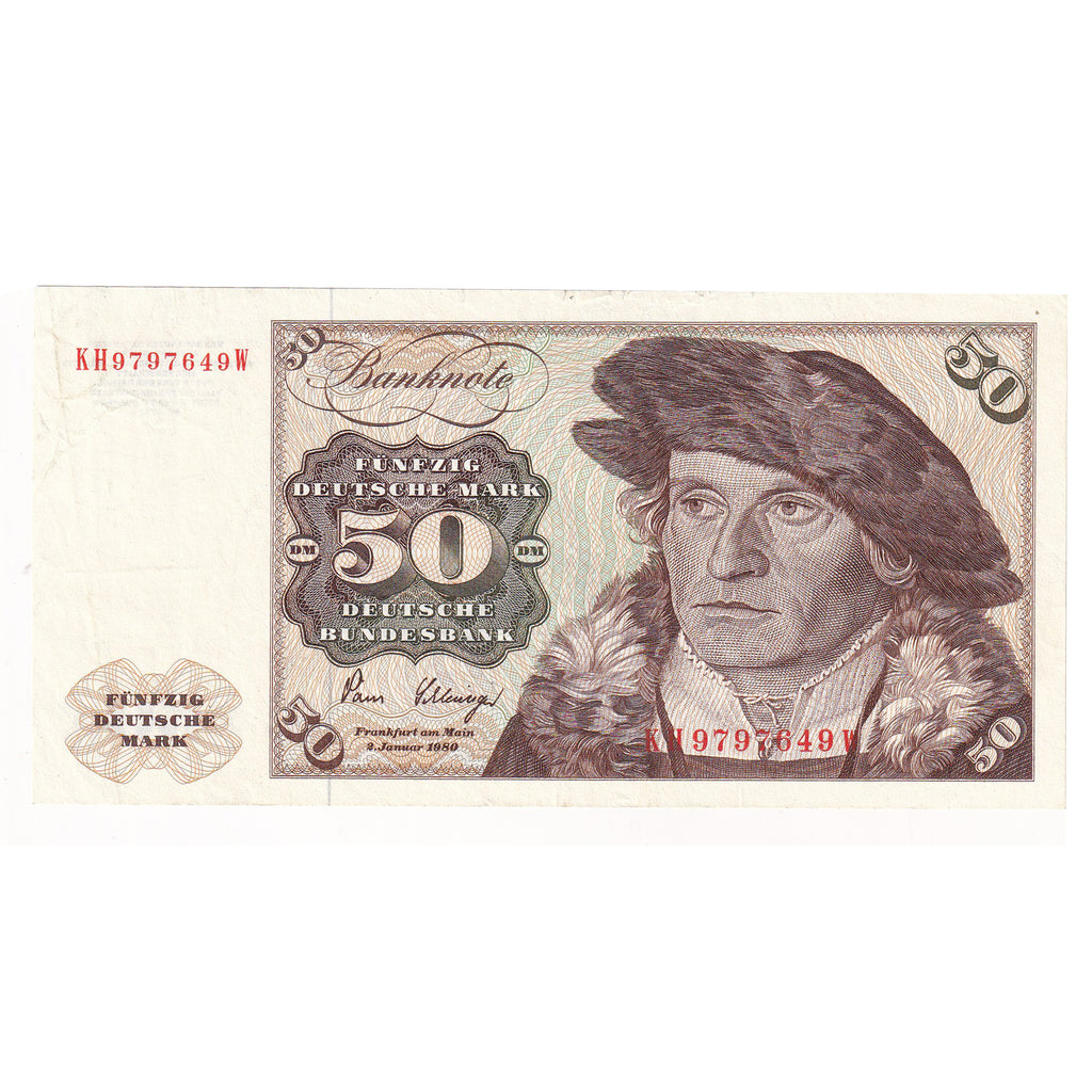 Germany 1980 50 Mark Note, Pick #33d, Uncirculated (DOP)