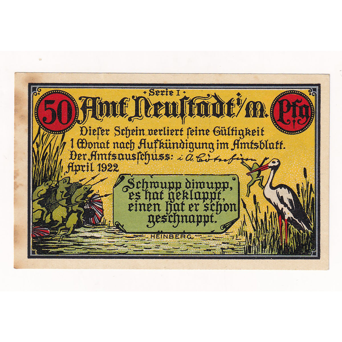 Togo 1894-1914 50 Pfenning Note, German Colony (DOP)