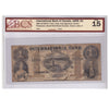 380-10-08-04 1858 International Bank of Canada $1, Fitch, BCS Certified F15 (holes)