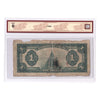 DC-25a 1923 Dominion $1 Hyndman-Saunders, BCS Cert. G6 (holes, tears, missing piece)