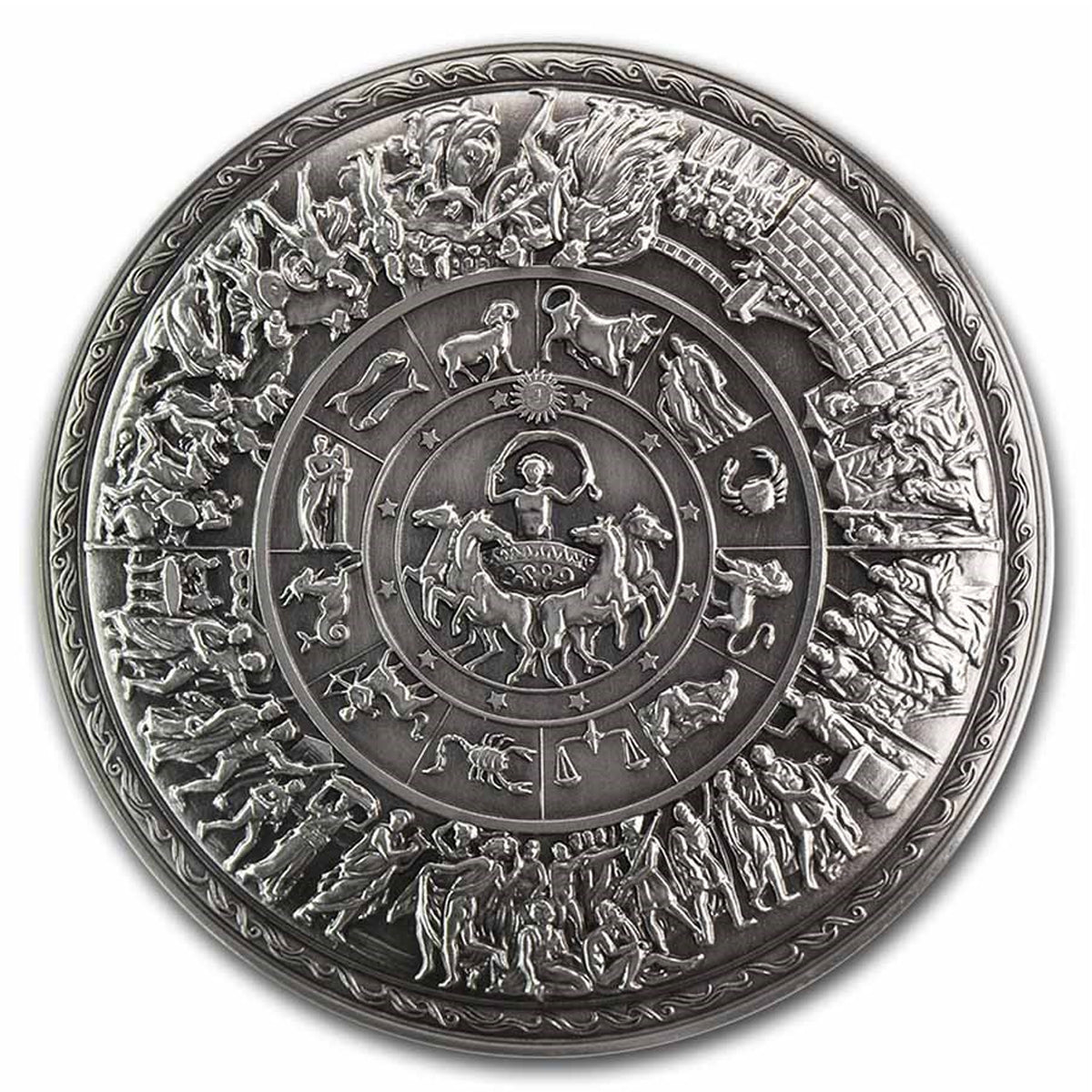 South Korea Achilles Ornate Shield 2oz .999 Silver Stacker (No Tax)