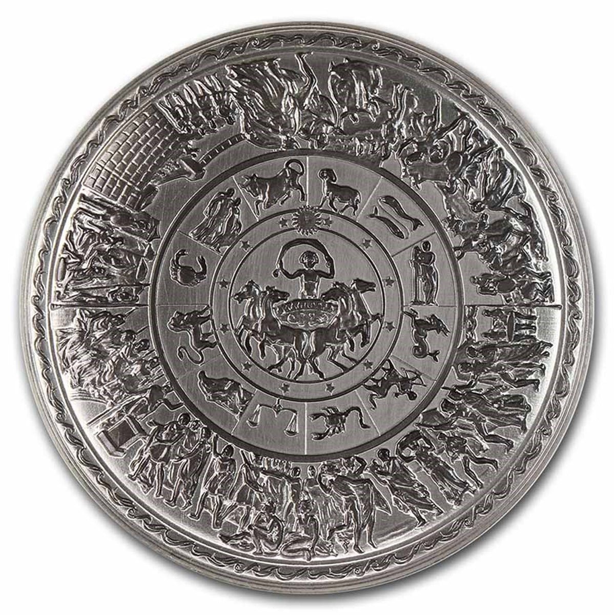 South Korea Achilles Ornate Shield 2oz .999 Silver Stacker (No Tax)