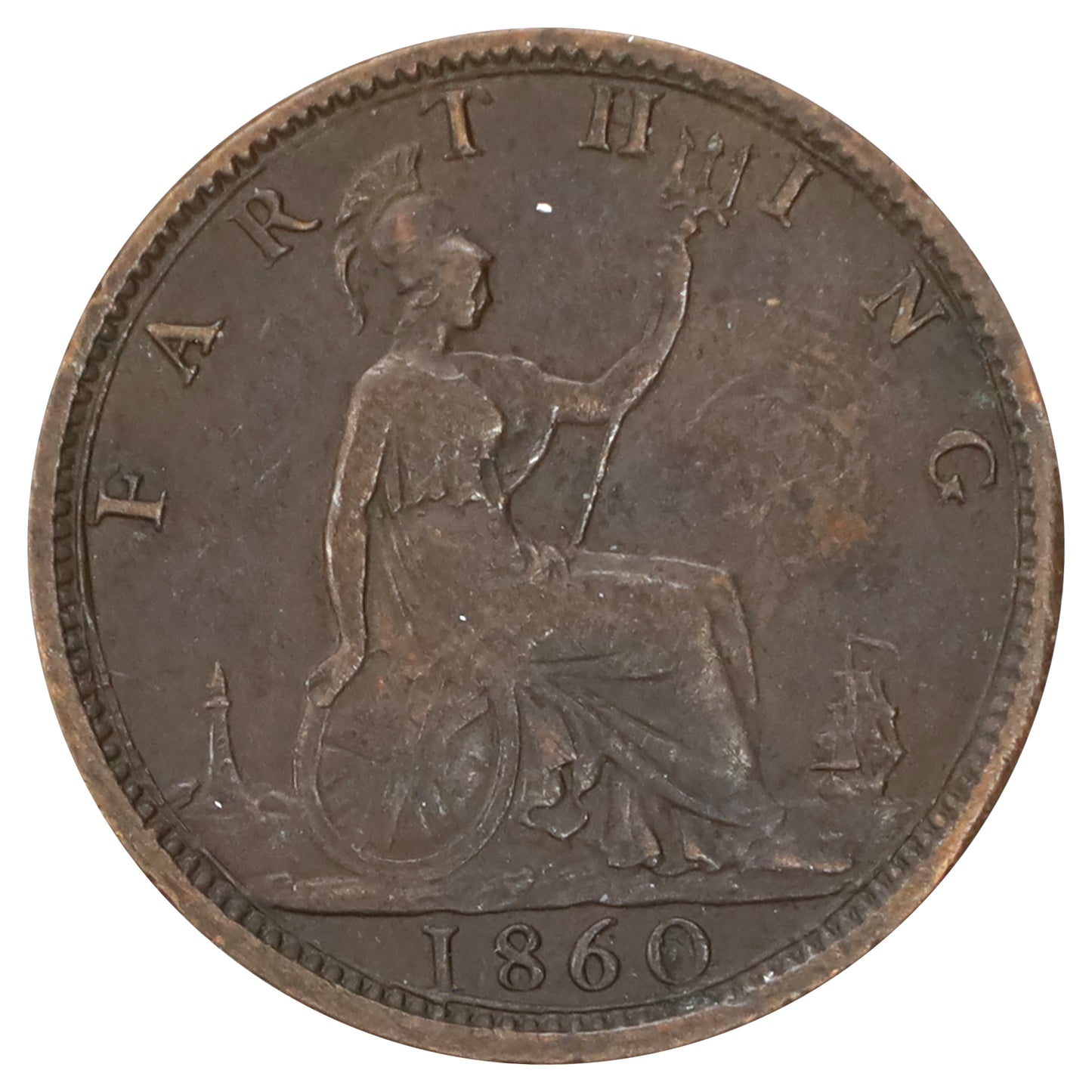 Great Britain 1860 Farthing Very Fine (VF20)