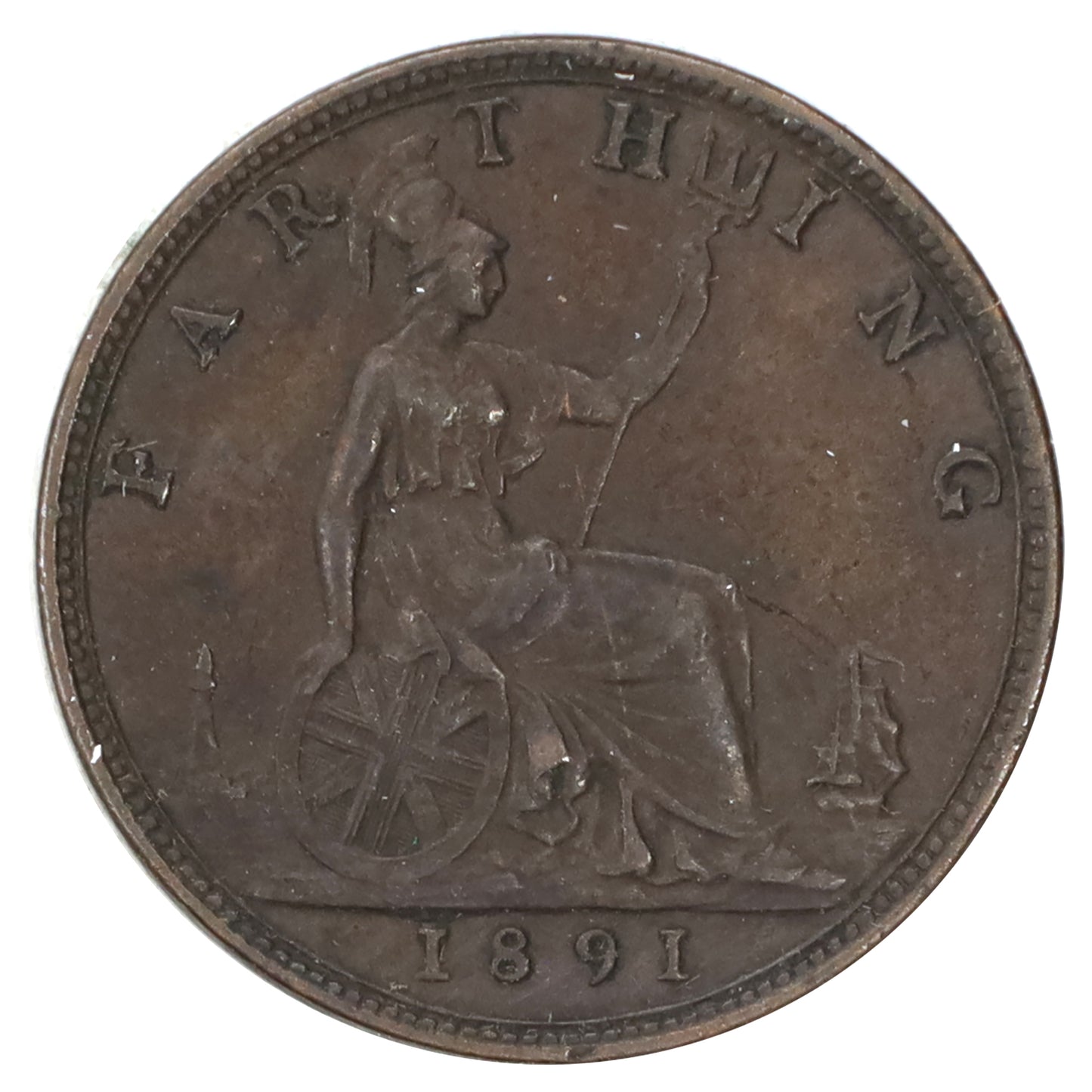 Great Britain 1891 Farthing Extra Fine (EF40)